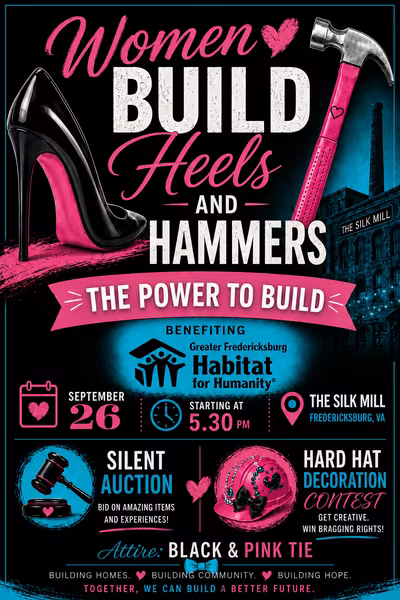 Heels and Hammers Event Flyer